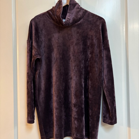 J Jill Pure Jill Tunic Top Velour size S - Picture 1 of 4